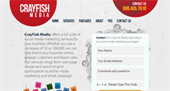 Desktop Screenshot of crayfishmedia.com